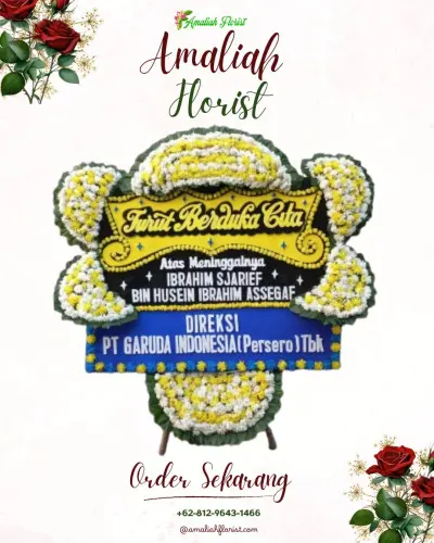 Papan Bunga Duka di Saganten