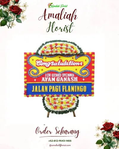 Bunga Papan Congratulation di Saganten